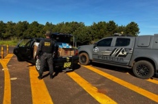  Idoso é flagrado com carregamento de cigarros contrabandeados 