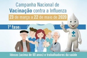 Campanha contra influenza será de 23 de março a 22 de maio