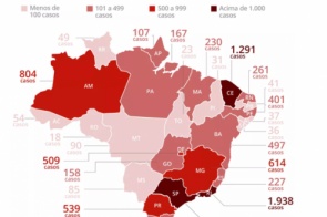 Brasil registra 133 mortes em um dia e total chega a 800; país tem 15.927 casos confirmados