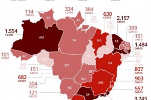 Coronavírus: Brasil tem 204 mortes e 3 mil casos em 24h