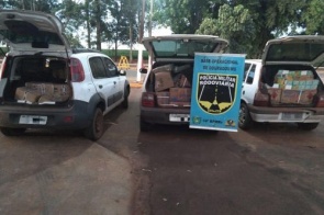 Polícia apreende veículos com mercadorias avaliadas em R$ 113 mil
