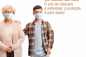Campanha da ANS reforça uso de máscara de proteção contra o novo coronavírus