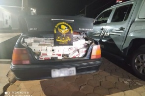 Homem é flagrado transportando mais de 1,7 mil pacotes de cigarros contrabandeados