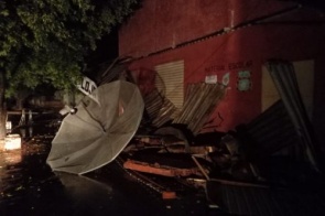 Temporal deixa mais de 400 casas danificadas em Aquidauana