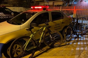 Guarda municipal recupera bicicletas roubadas na Av. Guaicurus em Dourados
