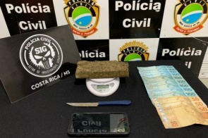 Polícia Civil fecha ponto de vendas de drogas e prende suspeito de tráfico em flagrante