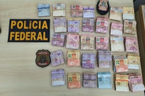 Dinheiro apreendido com alvos de operação da PF totaliza R$ 44 mil