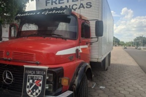 Polícia Militar recupera caminhão roubado em MS que tinha como destino a Bolívia
