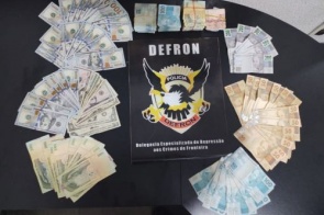 Casal transportando quase R$ 50 mil sem origem lícita comprovada é preso pela polícia em Dourados