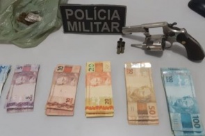 Polícia Militar prende jovem por tráfico de drogas e porte ilegal de arma e homem com revólver em MS