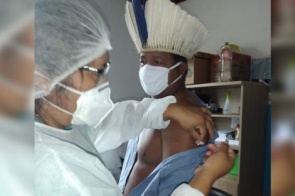 Indígenas começam a ser vacinados contra a Covid-19 em aldeias de Aquidauana