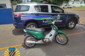 Menor é detido pilotando moto roubada em Maracaju