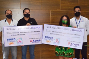 Abevê entrega R$22.074,73 da campanha Troco Solidário