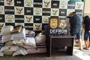 Polícia encontra mais de 800kg de maconha em casa alugada para o tráfico