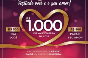 R1 MODAS lança promoção “Vestindo você e seu Amor” para dia dos namorados