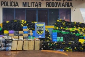 Polícia Militar apreende mais de três toneladas de maconha e recupera dois veículos roubados em Dourados