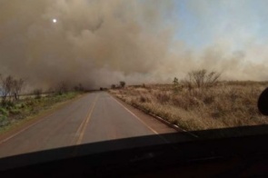 Incêndio de grandes proporções volta a atingir região da São Fernando