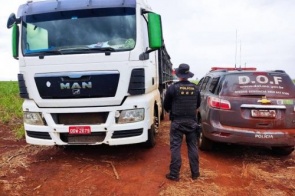 DOF recupera Bitrem roubado na última sexta-feira próximo a Maracaju