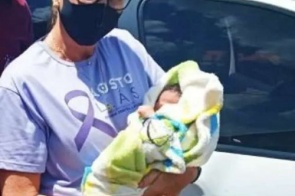 PM resgata bebê de 7 dias abandonado em ponto de uso de droga