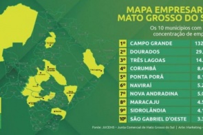 Mato Grosso do Sul ultrapassa a marca de 300 mil empresas ativas