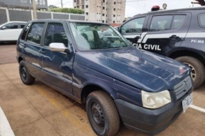 Após furtar, ladrão retira estepe e abandona carro na rua Cuiabá
