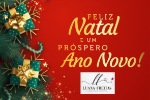 Studio Luana Freitas deseja a todos amigos e clientes um Feliz Natal e Próspero 2023