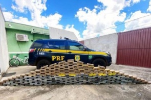 PRF apreende quase 200 quilos de cocaína em pneus de caminhão