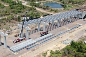 Obra da ponte da Rota Bioceânica está 43,6% concluída
