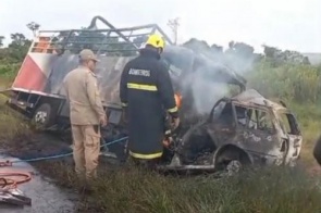 Quatro morrem em acidente entre veículo e caminhão entre Naviraí e Ivinhema