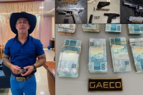 Prefeito não prova origem lícita e juiz nega devolver R$ 79 mil apreendidos pelo Gaeco
