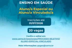 UEMS abre inscrições para aluno no Mestrado em Ensino em Saúde