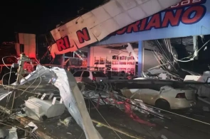 Defesa Civil confirma uma morte e cinco feridos após ciclone bomba