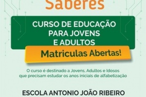 Escola Antônio João oferece curso de educação para Jovens e Adultos