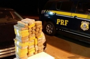 PRF intercepta carregamento de cocaína avaliado em mais de R$ 1,1 milhão