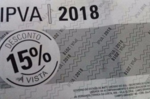Boleto do IPVA 2018 já começou a ser entregue em MS
