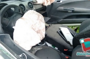 Saveiro tem perca total em acidente em rodovia de Itaporã