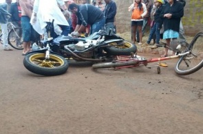 Itaporã: colisão entre ciclista e motocicleta faz vitima fatal