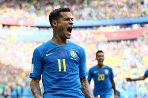 Coutinho e Neymar marcam e Brasil vence a primeira na Copa