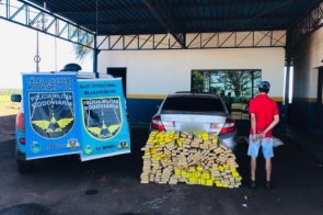 Polícia Militar Rodoviária prende traficante transportando 225 kg de maconha que seguiria para o estado de SP