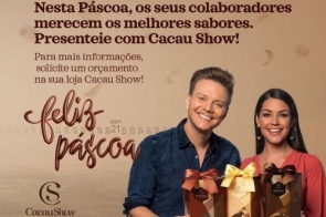 Páscoa recheada de novidades e deliciosa é na Cacau Show Itaporã / Maracaju