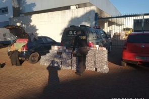 Polícia apreende veículos carregados com mercadoria contrabandeadas