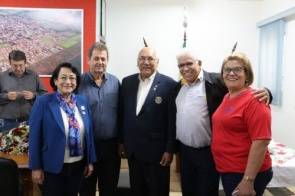 Governador do Rotary é recepcionado em Itaporã nesta segunda (15)