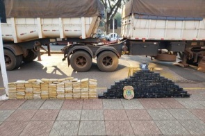 Operação da PF na fronteira prende traficantes e apreende mais de 250kg de cocaína