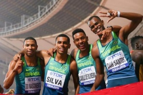 Brasil vai à final no revezamento 4x100m no Mundial de Atletismo