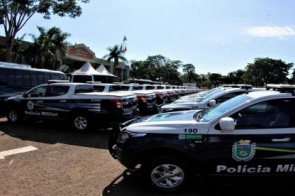 Governo entrega viaturas para reforçar segurança de Mato Grosso do Sul