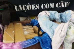 “Batida” a ônibus na Hayel encontra drogas com venezuelano e adolescente