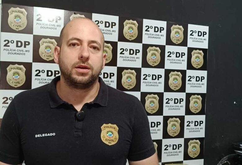 Delegado do 2º Distrito Policial, Lucas Vepo Albe, responsável pela operação - Crédito: Osvaldo Duarte/Dourados News