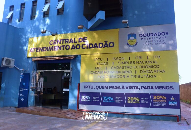 Os contribuintes poderão aderir ao programa por meio de termo de acordo assinado pessoalmente ou por representante legal na Central do Cidadão - Crédito: Clara Medeiros/Dourados News/Arquivo