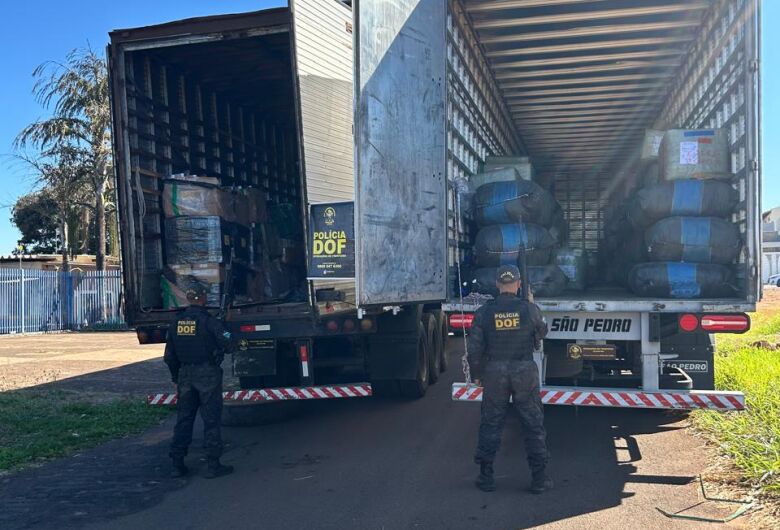 Motoristas disseram que pegaram a carga em Campo Grande e a levariam até o Estado de São Paulo - Crédito: Divulgação/DOF