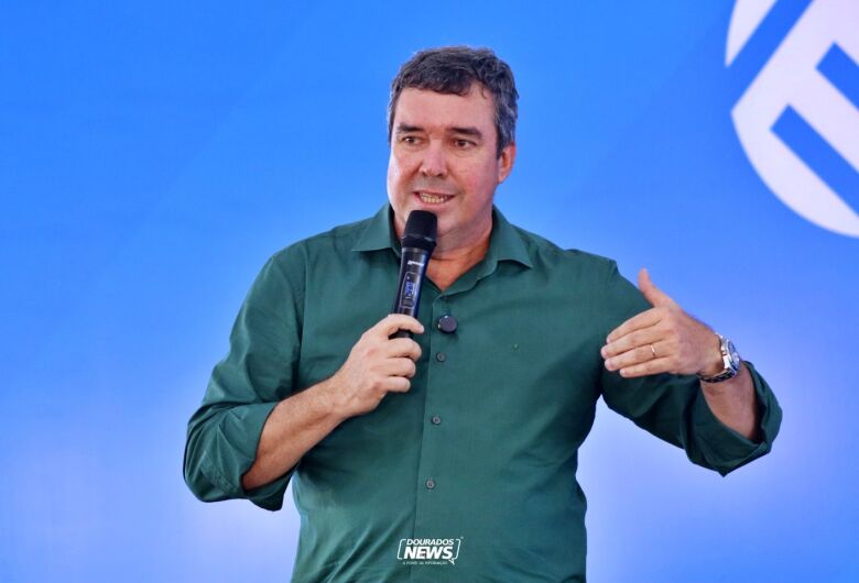 Governador Eduardo Riedel participa de evento nesta noite em Brasília - Crédito: Clara Medeiros/Dourados News/Arquivo